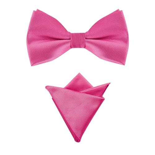 Nœud papillon pour fête de mariage et sa pochette carrée assortie pour homme