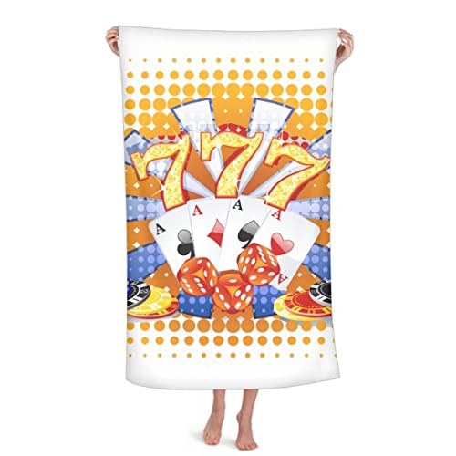 Casino Dice Chips Poker Illustration Throw Blanket Soft Warm Flannel