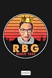  Rbg Since 1933 G96644 Notebook: Matte Finish Cover, Diary, Planner, Journal, 6x9 120 Pages, Lined College Ruled Paper
