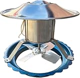 ventilatore elettrico da 120 w per aspirazione fumi di caminetti, forni per pizza e stufe a legna; disponibile nelle misure per canna fumaria con diametro 25,5 cm, 13,5-20 cm e 17,5-24 cm; scegli il modello appropriato in base alle specifiche del tuo camino.