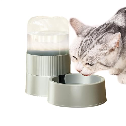 Alimentador automático Cat Food Dry Food, Autom Aderer Cat Food, Alimentador de alimentos automotrices de gran capacidad Feeding Cat Dispenser, Pequeño tazón para perros lavable para mascotas para cac