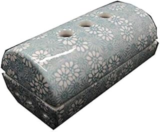 美濃焼筒型香彩器 小 (⑪散華(水色))