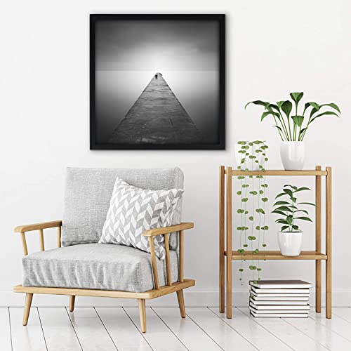 Americanflat 30x30 Picture Frame with Polished Plexiglass - Epic Collection - Square Picture Frame with Engineered Wood - Wide Photo Frames for Wall display - Black