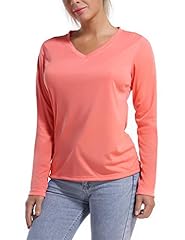 V Neck L/S_coral