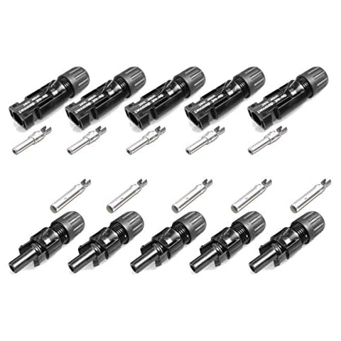 Stäubli 5 Paar MC4 Stecker - Buchse + Stecker 4-6 mm² Typ 4 PV-KBT4/6I 5 Paar 4 mm² - 6 mm² Cover
