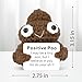 Funny Positive Poo, Cute Crochet Potato Partner Toy with Positive Card Cheer Up Funny Gag Gifts for Best Friend Birthday Housewarming Women Teacher Fall