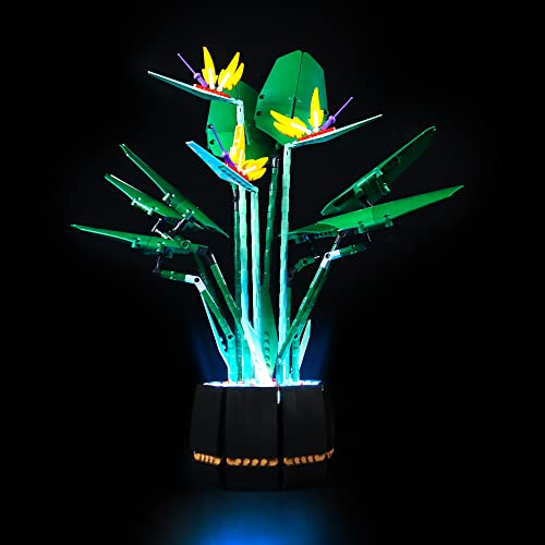 MRTUTOS Led Light Kit Compatible with Lego 10289 Bird of Paradise, LED Lighting Compatible with Lego 10289 Plant Building Set for Adults, Lights up Your Botanical Collection (No Model Set)