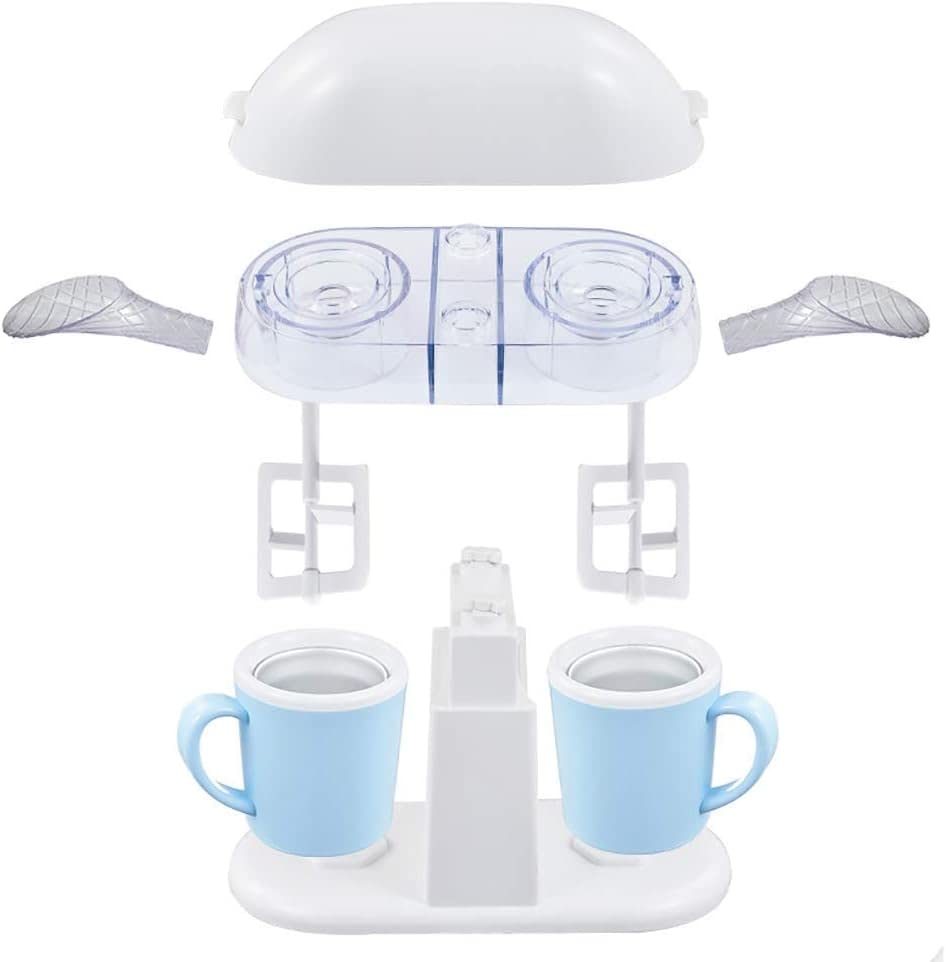 ATAAY Softeismaschine Topping Dispenser, Slush-Eismaschine mit Zwei Bechern für Zuhause, maschinenabnehmbarer… – Bild 8