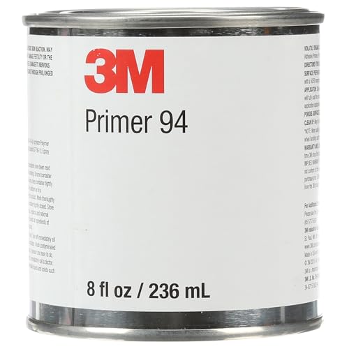 Image of 3M Tape Primer 94, Light Yellow, 1 /2 Pint Can, Promotes Adhesion to Polyethylene, Polypropylene, ABS, PET /PBT Blends, Great for Automotive Detailing