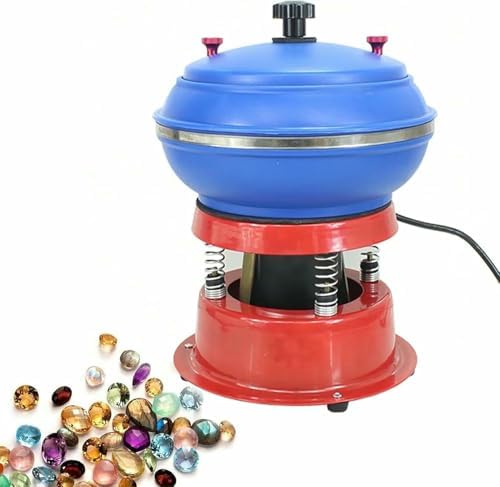 Electric Jewelry Polishing Vibratory Rock Tumbler Machine, Cylinder Grinder for Jade & Gemstone Polishing, Professional Vibrating Polisher for Jewelry Making