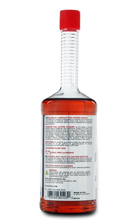 Red Line 60103-2PK Complete SI-1 Fuel System Cleaner - 15 Ounce, (Pack of 2)