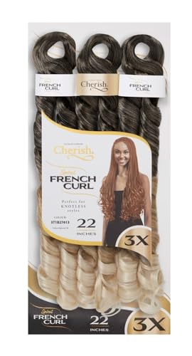 Extensions de cheveux synthétiques bouclés CHERISH éliminez les nœuds et simplifiez vos tresses 22 pouces