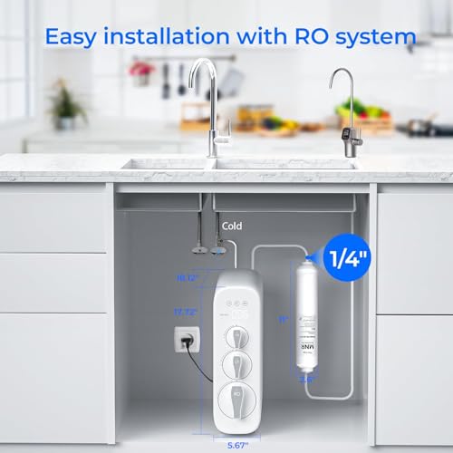 Miniatura 7 de Waterdrop Filtro De Agua En Línea De Remineralización, Posfiltro De Conexión Rápida De 1 4 Para Sistema De Filtro De Osmosis Inversa Ro, Restauración De Minerales Esenciales 1