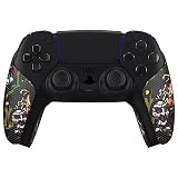 eXtremeRate PlayVital Grip Sticker für ps5 Anti-Rutsche Professionale strukturierte Gummipads Griffpolster Aufkleber Skin für ps5 Controller(Scary Party)