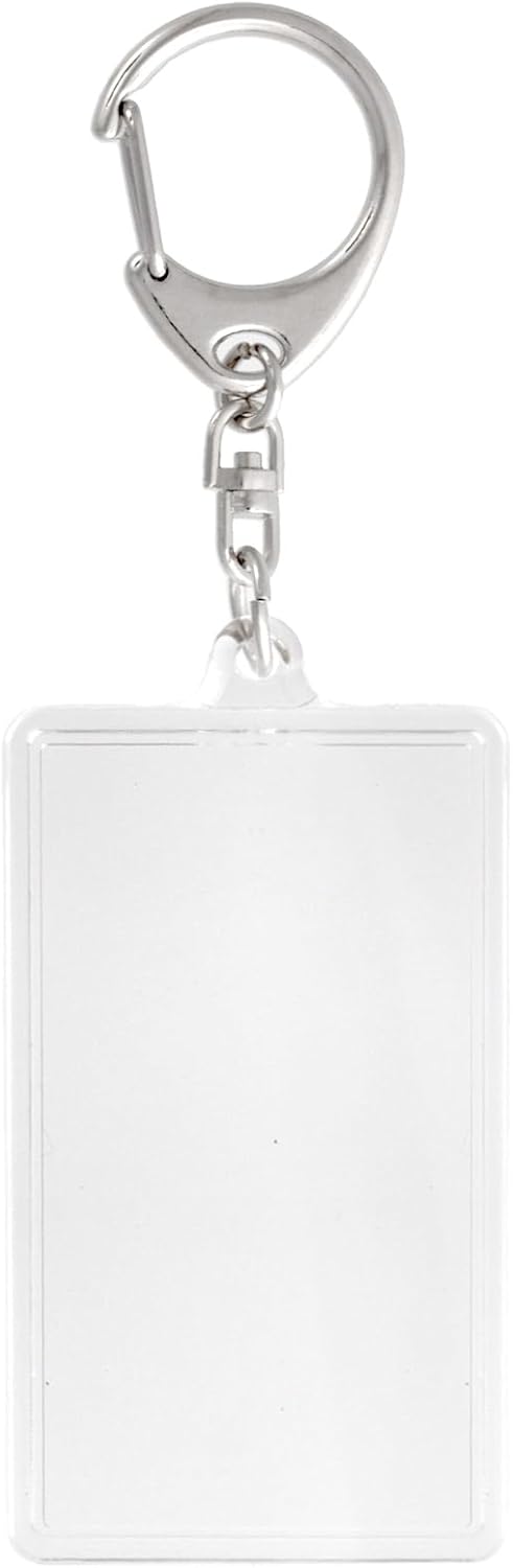 ご確認用 大王製作所] ハメパチ 長方形 66mm キーホルダー 写真を入れる