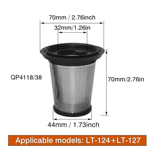 LT 124 LT 127 Wkłady Do Odkurzaczy Akcesoria Samochodowe Osłona Ze Stali Nierdzewnej, Kompatybilna Z Filtrami Do Odkurzaczy Haipa, Urządzeń Domowych 1 Szt.