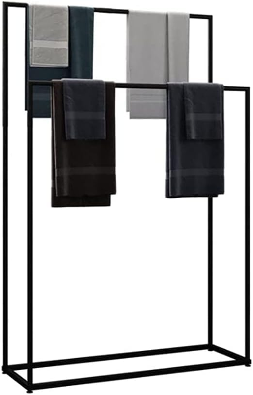 Porte-serviettes autoportant pour sécher facilement vos serviettes humides sans percer