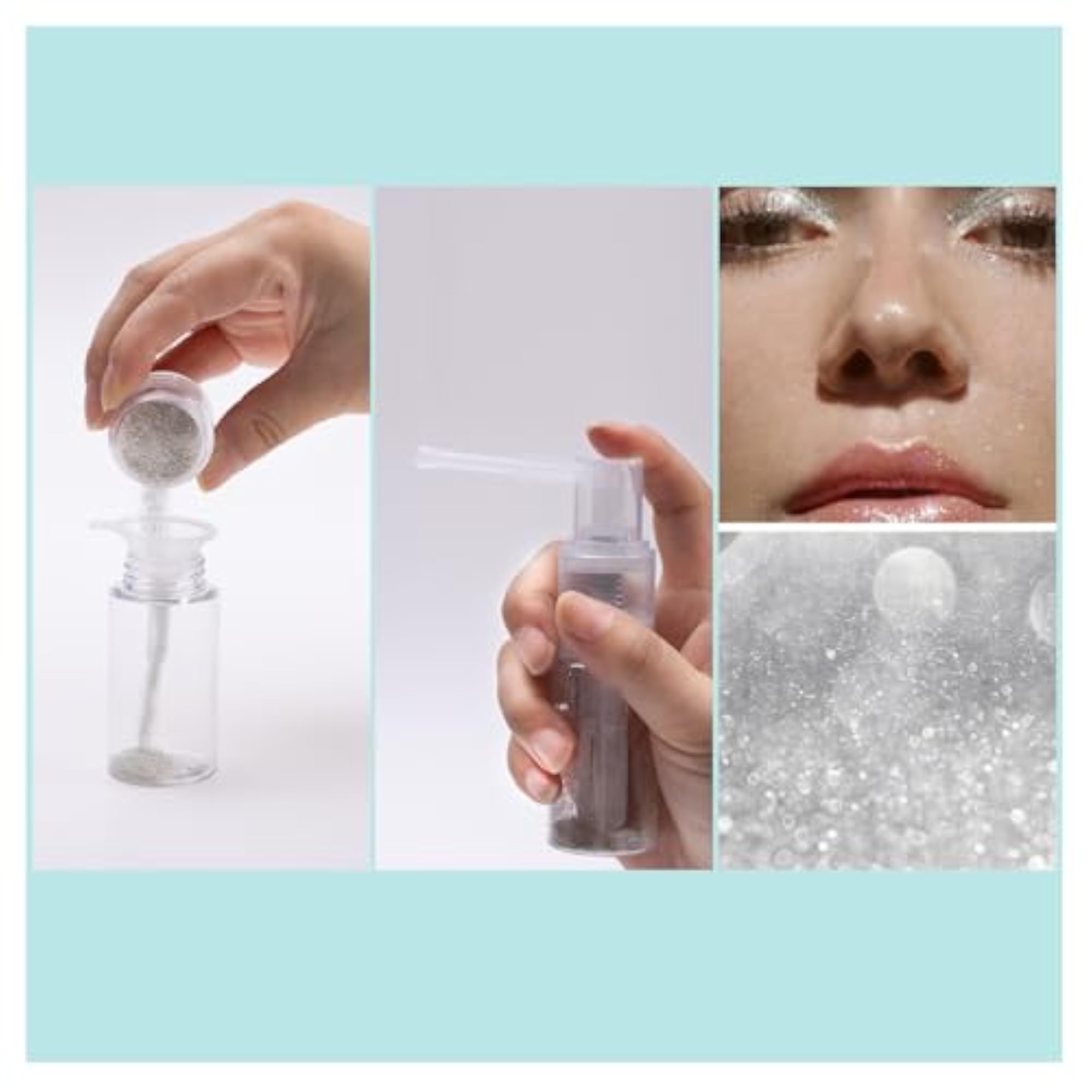 Transparent Empty Glitter Duster Sprayer, 35ml