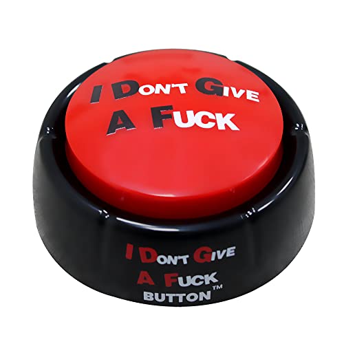 An 'easy button' that fires off 8 IDGAF phrases on demand — the perfect passive-aggressive desk accessory.