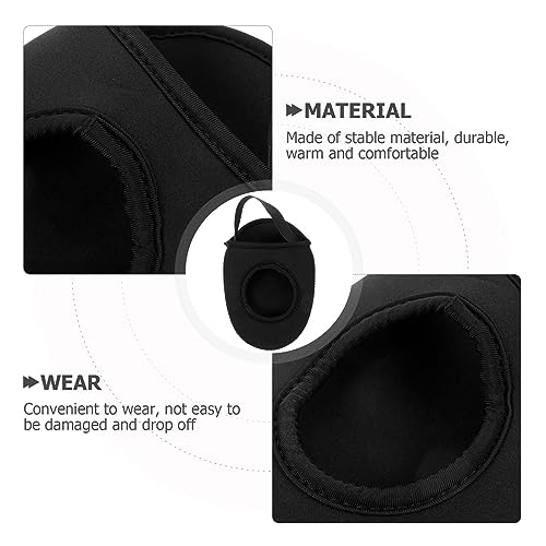 Cubrebota Antideslizante para Ciclismo Negro miniatura 3