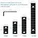 Compatible with Mlok Picatinny Rail 3 5 7 13 Slots Aluminum Picatinny Rails Section Adapter for M LOK Systems with 9 T-Nuts 9 Screws 3 Allen Wrench - 4 Pack