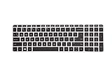 Leze - Ultra Thin Silicone Keyboard Cover Skin Protector for 15.6 Inch HP ENVY X360 m6-w,ENVY m7-n,m7-u,Pavilion 15-ab 15-ac 15-af 15-as 15-au 15-ay 15-ak 15t-ae 15-ba 15-bc Semi - Black