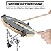 EASTROCK Practice Drum Pad Stand Bundles, 12 Inches Double Sided Silent Rubber Drum Pad, Rubber Dumb Drum with Drum Stand, 2*Drumsticks and Storage Bag for Beginners,gray