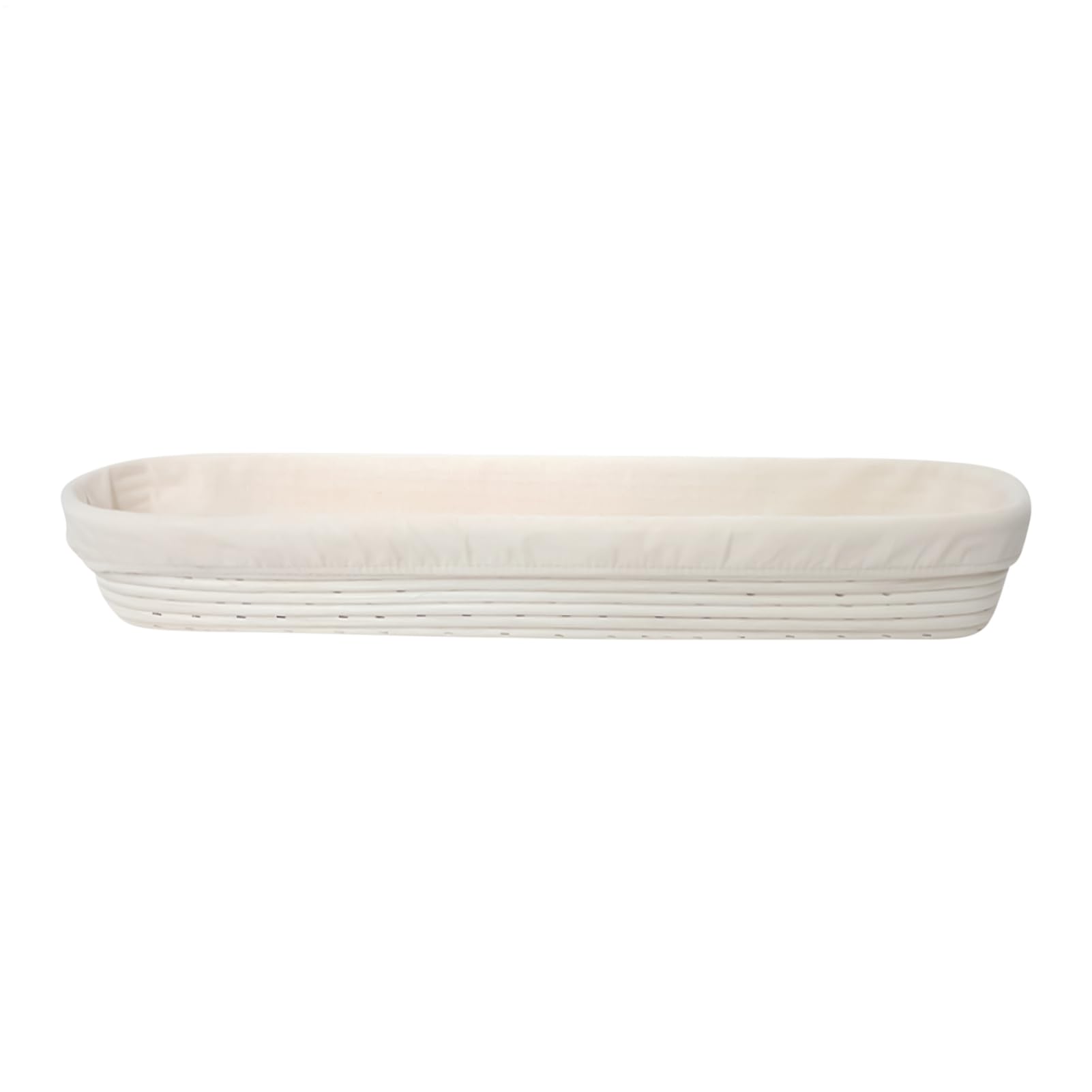 Cesta para fermentación de masa de pan que evita que se pegue usando rattán natural con forro