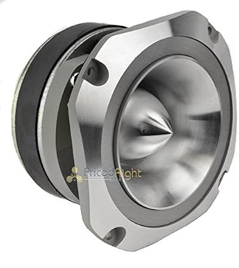 Audiopipe 1 Pair Super Tweeter 4 400 Watts Car Stereo Bullet Diamond Chrome ATR-4053