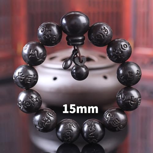 Tibetan Buddhist Mala Buddha Bracelet Natural Wood Bead Bracelet Om Meditation Yoga Prayer Bracelets2
