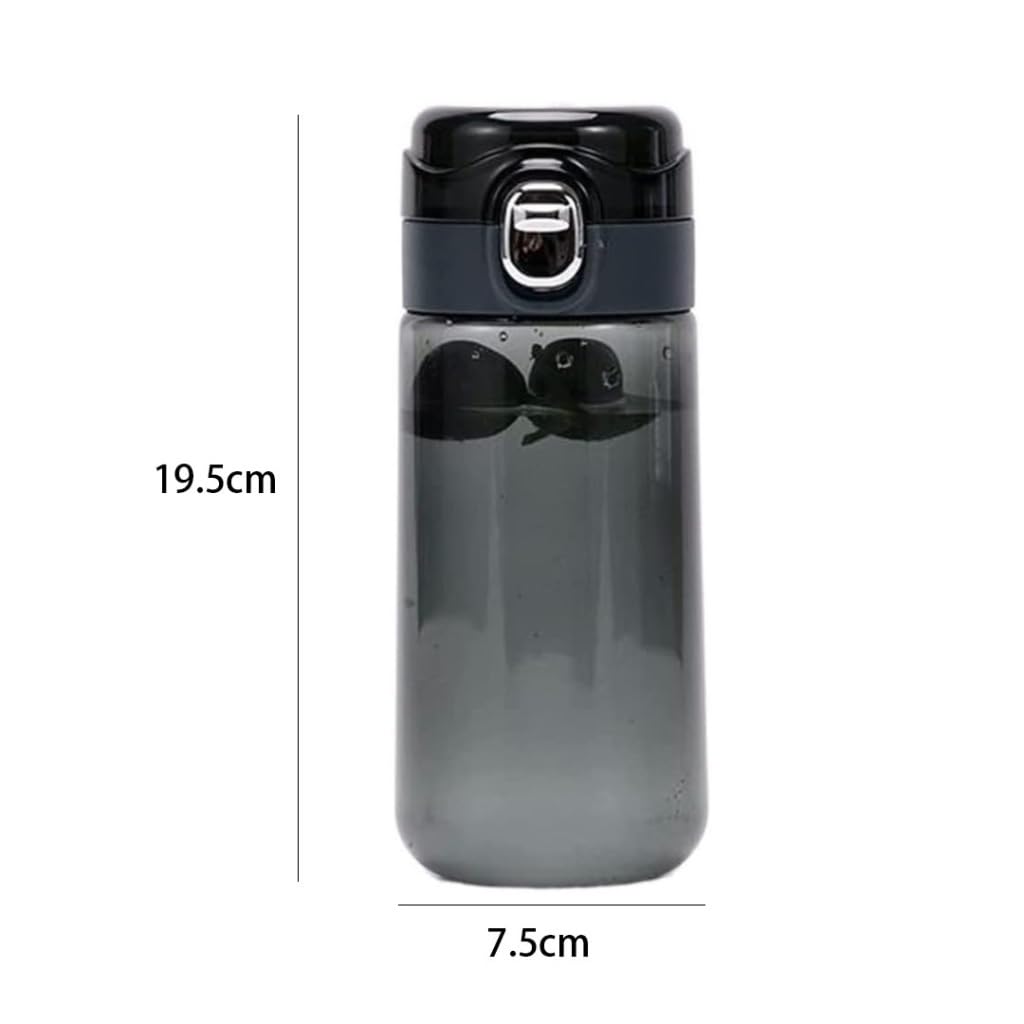Tazza di plastica Portatile per Studenti, Portatile, per Bevande, Bottiglia Trasparente, con Coperchio Bomba, per Ufficio e Sport all'aperto