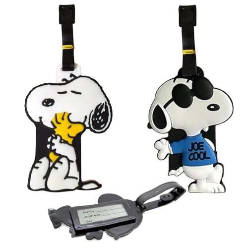 2枚セット スヌーピー 荷物タグ ネームタグ スーツケース名札 旅行カバン スーツケース 軽量 カバン装飾 ネームタグ 旅行用品プレゼント 贈り物