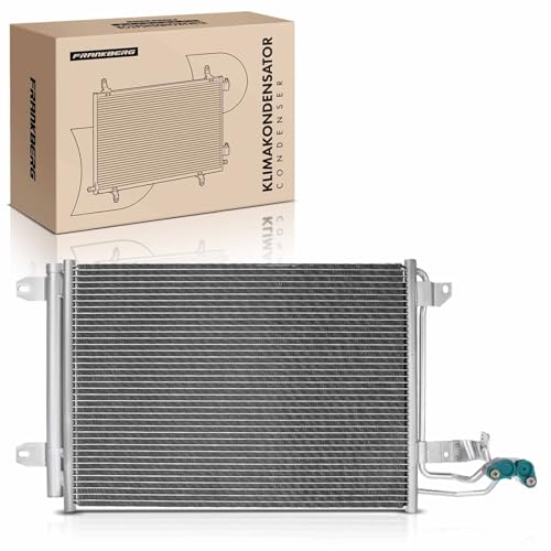 Frankberg Refrigerador de aire acondicionado Condensador de aire acondicionado Compatible con Golf VI 5K1 1.4L Golf V 1K1 1.4L Golf VI 5K1 1.2L Golf Plus 521 5M1 1.2L Golf VI 5K1 1.6L 1K0820411Q
