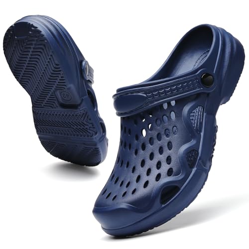 Image of SECHRITE Clogs for Men Garden Shoes Water Sandals Mens Mules and Clogs Shower Slippers Waterproof Summer Slides