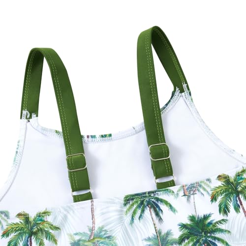 Image of ALISISTER Girls Tankini Swimsuit Two Piece Bathing Suits Summer Beach Swimwear with Shorts for 7-12 Years