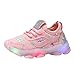 WENDAO LED Laufschuhe Kinder-Baby Mädchen LED Bunte leichte Blinkschuhe Licht Leuchtend Sportschuhe Atmungsaktive Led Leuchtende Laufschuhe Schuhe Schmetterling Strass Mesh Turnschuhe Sneaker