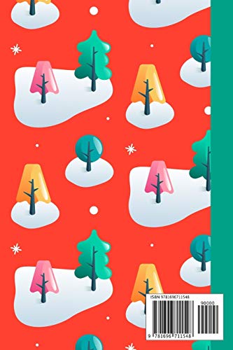 Dear Santa - Letters to Santa: Christmas Diary and Sketchbook with Spot for Wish List - Holiday Activity for Kids - Funky Colorful Trees in Snow Pattern - Journal Notebook (6 x 9 inches) image 4