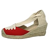 PRIME TORRES 5009 VALENCIANAS Rojas Mujer Alpargatas Rojo 37
