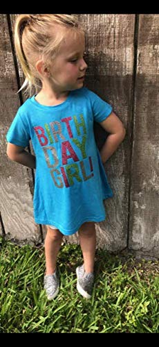 Image of SoRock Birthday Girl Shirt Toddler Kids Glitter