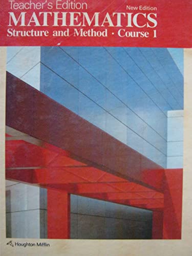 Mathematics Structure and Method Course 1 Teach... 039543047X Book Cover
