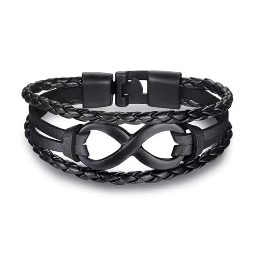Bracelets bijoux rétro multicouche pour homme adepte de mode urbaine
