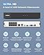 H.VIEW PoE Überwachungskamera Set 4K Überwachungskamera System 8CH NVR Recorder mit 4TB HDD 8X 8MP PoE IP Kamera Aussen 24/7 Aufnahme,IR Nachtsicht