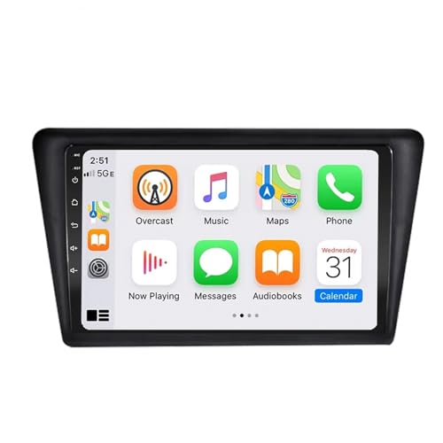 Navegación GPS Skoda Rapid 2013-2020 con Wireless CarPlay, Android Auto y cámara trasera