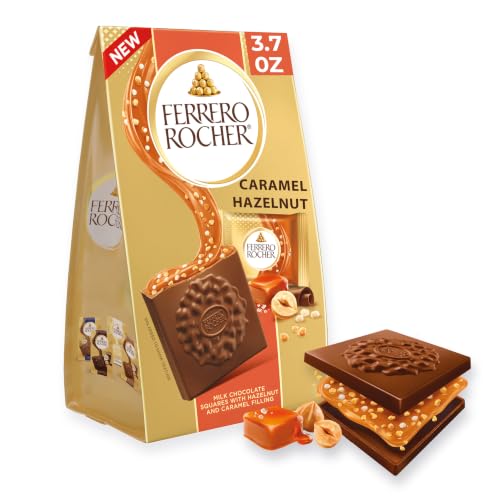 Ferrero Rocher Caramel and Hazelnut chocolate squares, 3.7 oz - image 1