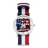 ZMYAPQO USA Flag 2026 Soccer Football Watches for Men