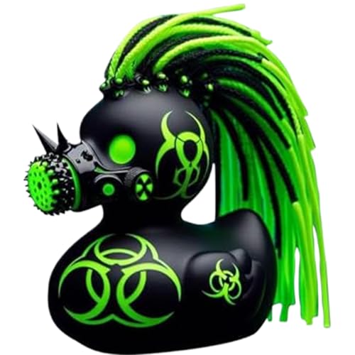 Patos de Goma, Patos de plástico Negros únicos, 4.7x4.7x4 Patos de baño, Juguetes de baño para bebés coleccionables, Regalos creativos para Escritorio para decoración del hogar Favores de Fiesta