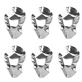 HOMSFOU 6 Stück Edelstahl Tauchschalen Austernschalen Für Saucen Gewürze Und Vorspeisen Hitzebeständig Für Ofen Und Grill Stapelbar Mit Breitem Griff 4.72 X 2.95 X 1.18 in