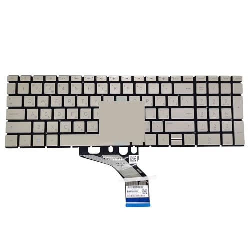 Clavier de remplacement Russe rétroéclairé pour réparer ordinateur HP 255 G7