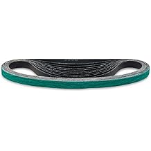 Red Label Abrasives 3/4 X 18 Inch 36 Grit Zirconia Air File Sanding Belts, 10 Pack