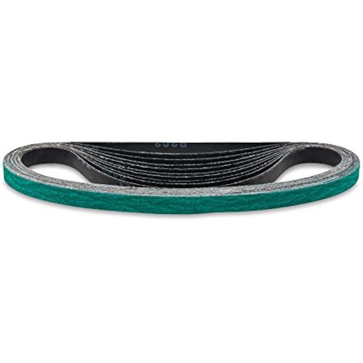 Red Label Abrasives 3/4 X 18 Inch 36 Grit Zirconia Air File Sanding Belts, 10 Pack